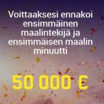 Unibet 50 000 euroa