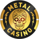 Metal casino logo