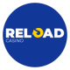 Reload Casino logo sininen ympyrä